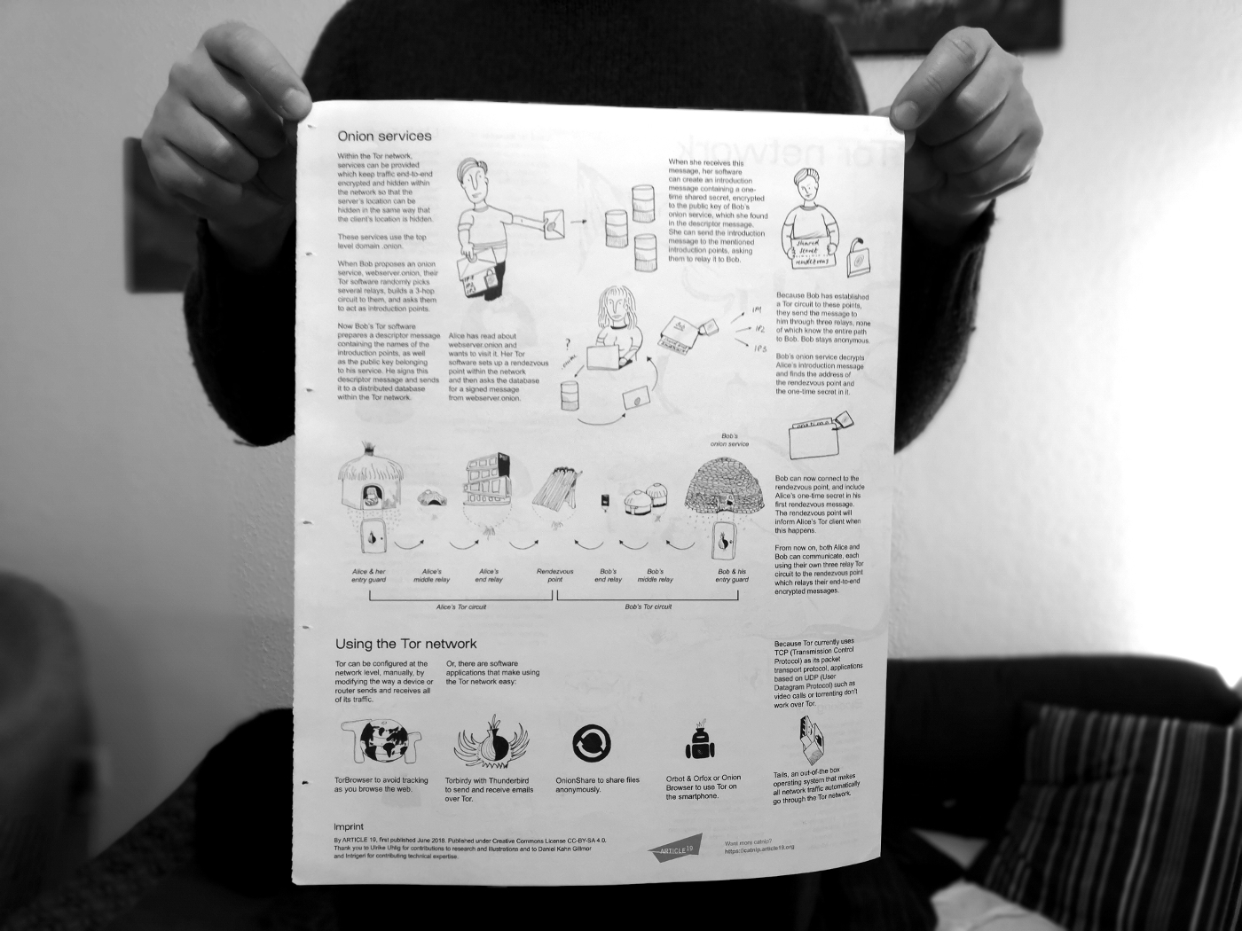 Tor network poster back photo